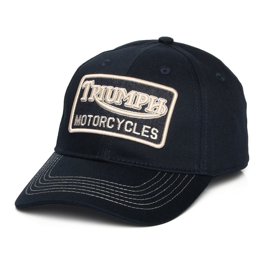 Triumph Motorcycles Forecourt Baseball Cap aus Baumwolle - Indigo