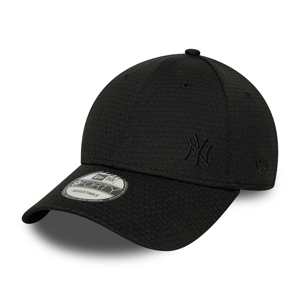 New Era 9FORTY New York Yankees Baseball Cap - MLB Flawless Mesh - Schwarz auf Schwarz