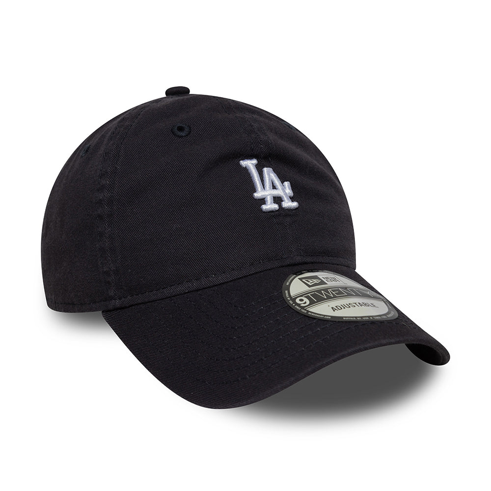 New Era 9TWENTY L.A. Dodgers Baseball Cap - MLB Mini Washed - Marineblau-Weiß