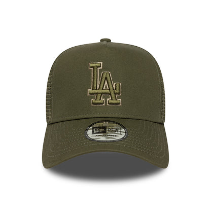New Era A-Frame L.A. Dodgers Trucker Cap - MLB Outline - Olivgrün