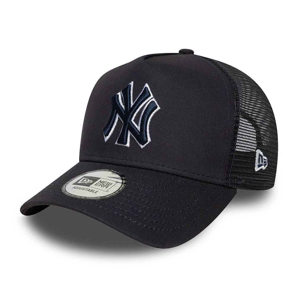 New Era A-Frame New York Yankees Trucker Cap - MLB Outline - Marineblau