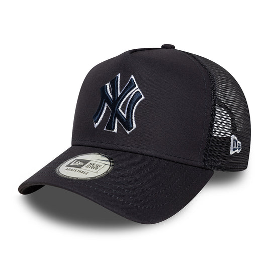 New Era A-Frame New York Yankees Trucker Cap - MLB Outline - Marineblau