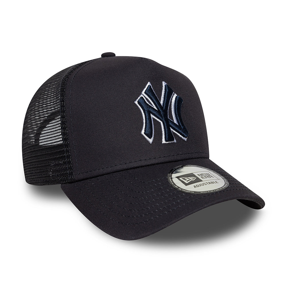New Era A-Frame New York Yankees Trucker Cap - MLB Outline - Marineblau