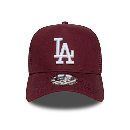 New Era A-Frame L.A. Dodgers Trucker Cap - MLB League Essential II - Burgunderrot-Weiß