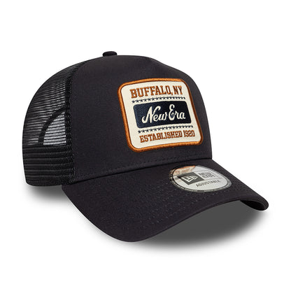 New Era A-Frame Trucker Cap - NE Patch - Marineblau