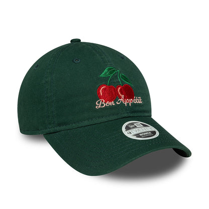 New Era Damen 9TWENTY Bon Appetit Baseball Cap - NE Phrase - Dunkelgrün