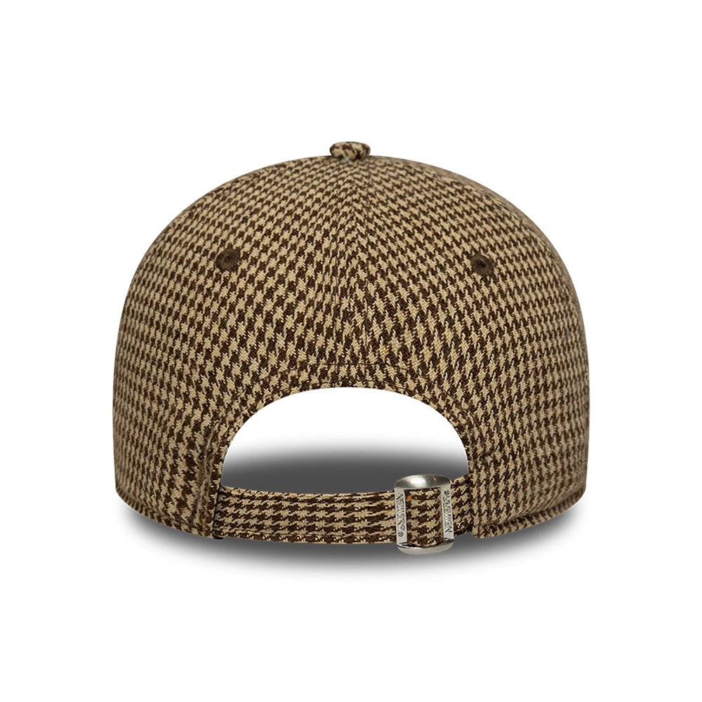 New Era 9TWENTY L.A. Dodgers Baseball Cap - MLB Hountstooth - Beige-Braun