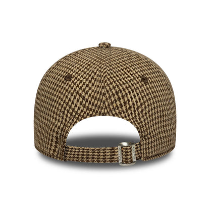 New Era 9TWENTY L.A. Dodgers Baseball Cap - MLB Hountstooth - Beige-Braun