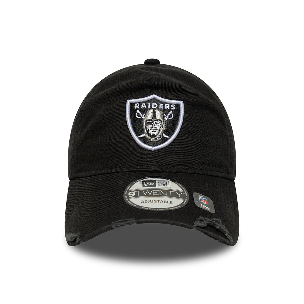 New Era Unisex 9TWENTY Las Vegas Raiders Baseball Cap - NFL Washed - Schwarz