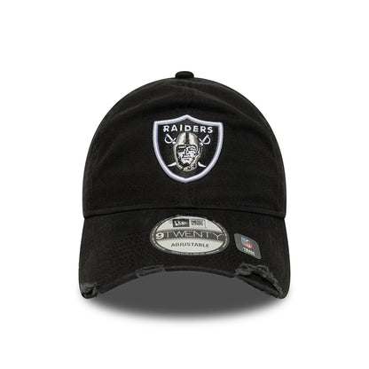 New Era Unisex 9TWENTY Las Vegas Raiders Baseball Cap - NFL Washed - Schwarz