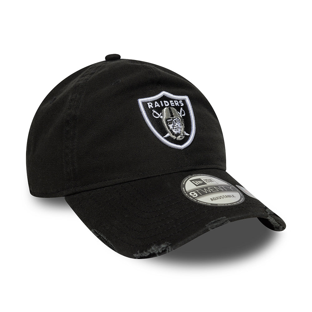 New Era Unisex 9TWENTY Las Vegas Raiders Baseball Cap - NFL Washed - Schwarz