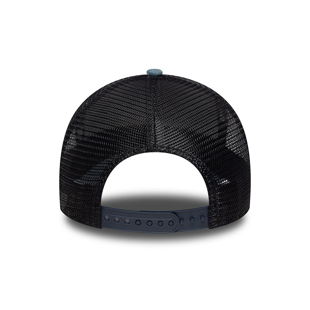 New Era A-Frame Trucker Cap - NE Denim Patch - Blau-Marineblau