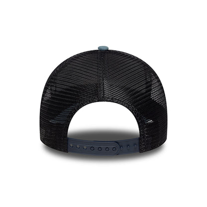 New Era A-Frame Trucker Cap - NE Denim Patch - Blau-Marineblau