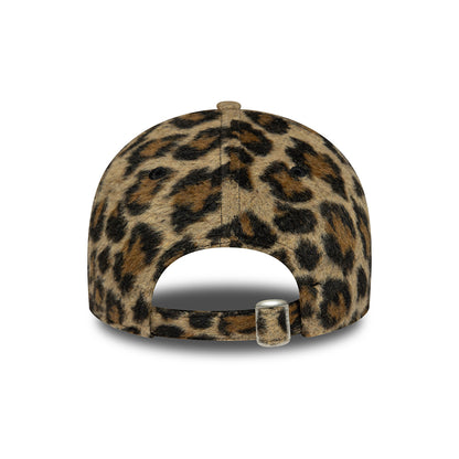 New Era Damen 9FORTY New York Yankees Baseball Cap - MLB Cosy Animal - Leopardenmuster