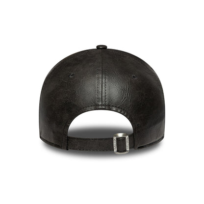 New Era Damen 9TWENTY New York Yankees Baseball Cap - MLB Tonal PU - Schwarz auf Schwarz