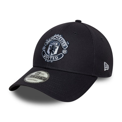 New Era 9FORTY Manchester United FC Baseball Cap - Seasonal - Marineblau auf Marineblau
