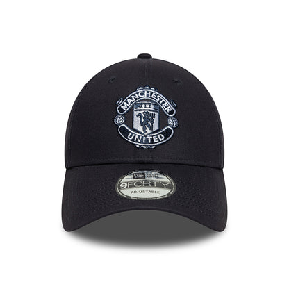 New Era 9FORTY Manchester United FC Baseball Cap - Seasonal - Marineblau auf Marineblau