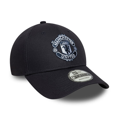 New Era 9FORTY Manchester United FC Baseball Cap - Seasonal - Marineblau auf Marineblau