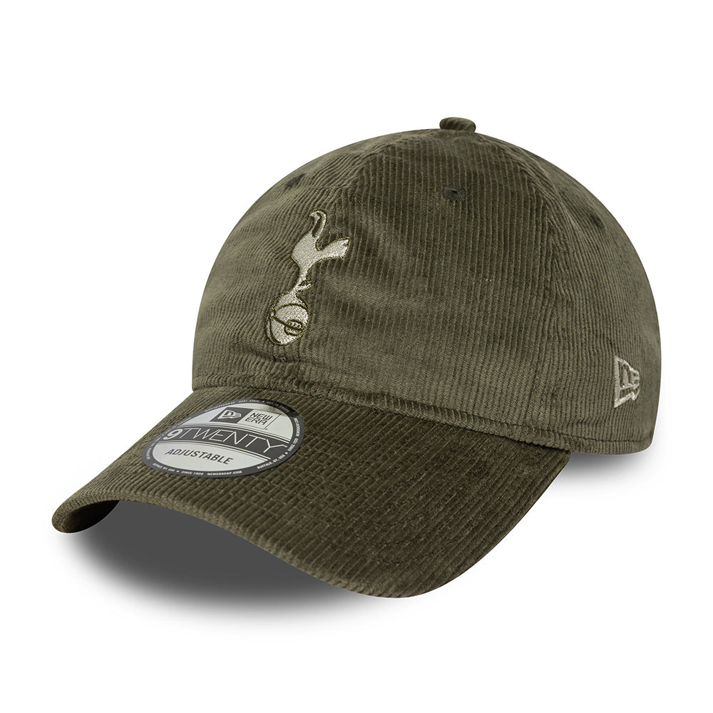 New Era 9TWENTY Tottenham Hotspur FC Baseball Cap - Cord - Olivgrün