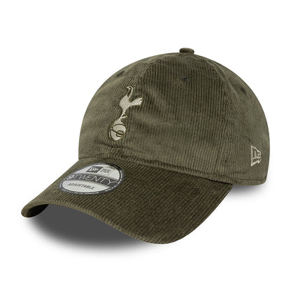 New Era 9TWENTY Tottenham Hotspur FC Baseball Cap - Cord - Olivgrün