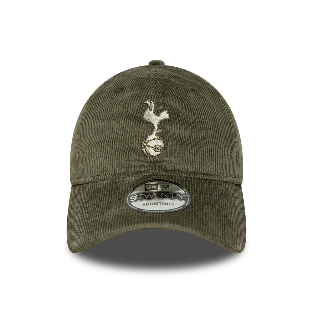 New Era 9TWENTY Tottenham Hotspur FC Baseball Cap - Cord - Olivgrün