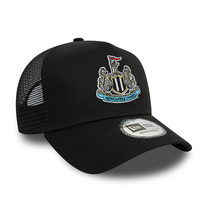 New Era A-Frame Newcastle United FC Trucker Cap - Premier League Core - Schwarz