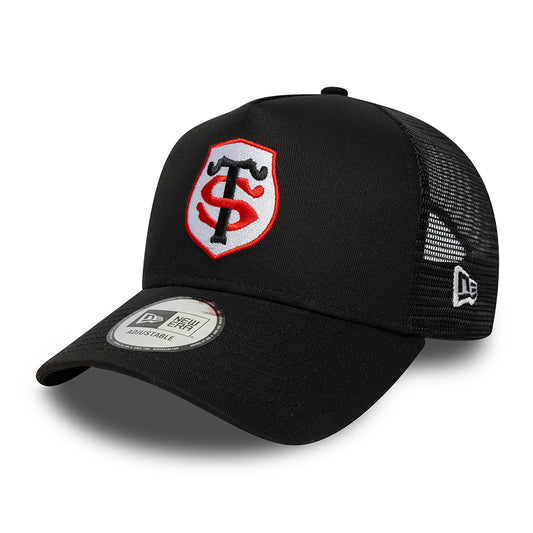 New Era A-Frame Stade Toulousain Trucker Cap - Team Logo - Schwarz