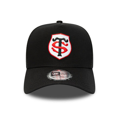 New Era A-Frame Stade Toulousain Trucker Cap - Team Logo - Schwarz