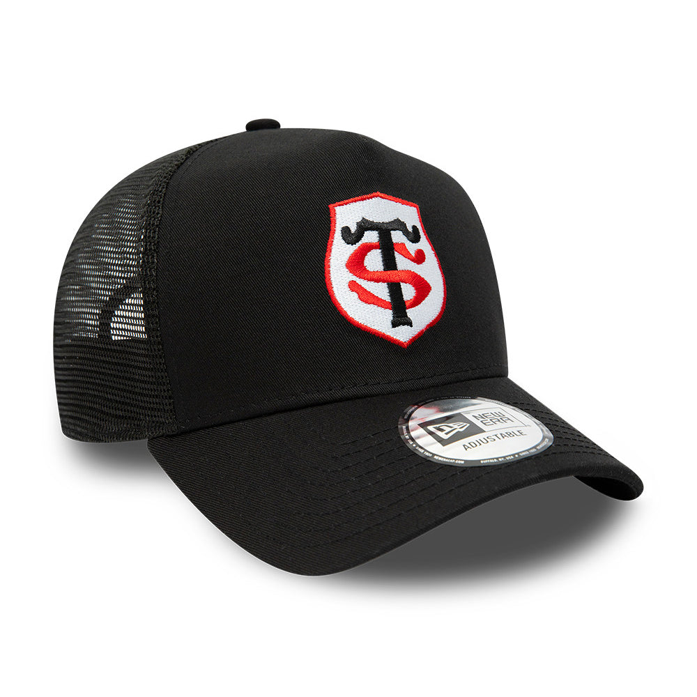 New Era A-Frame Stade Toulousain Trucker Cap - Team Logo - Schwarz