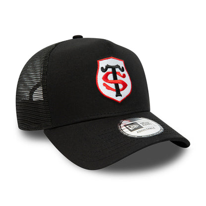 New Era A-Frame Stade Toulousain Trucker Cap - Team Logo - Schwarz