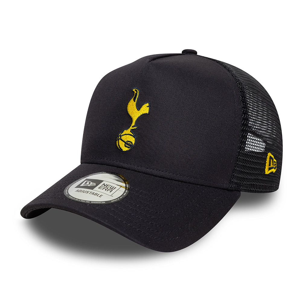 New Era A-Frame Tottenham Hotspur FC Trucker Cap - Seasonal - Marineblau-Gelb