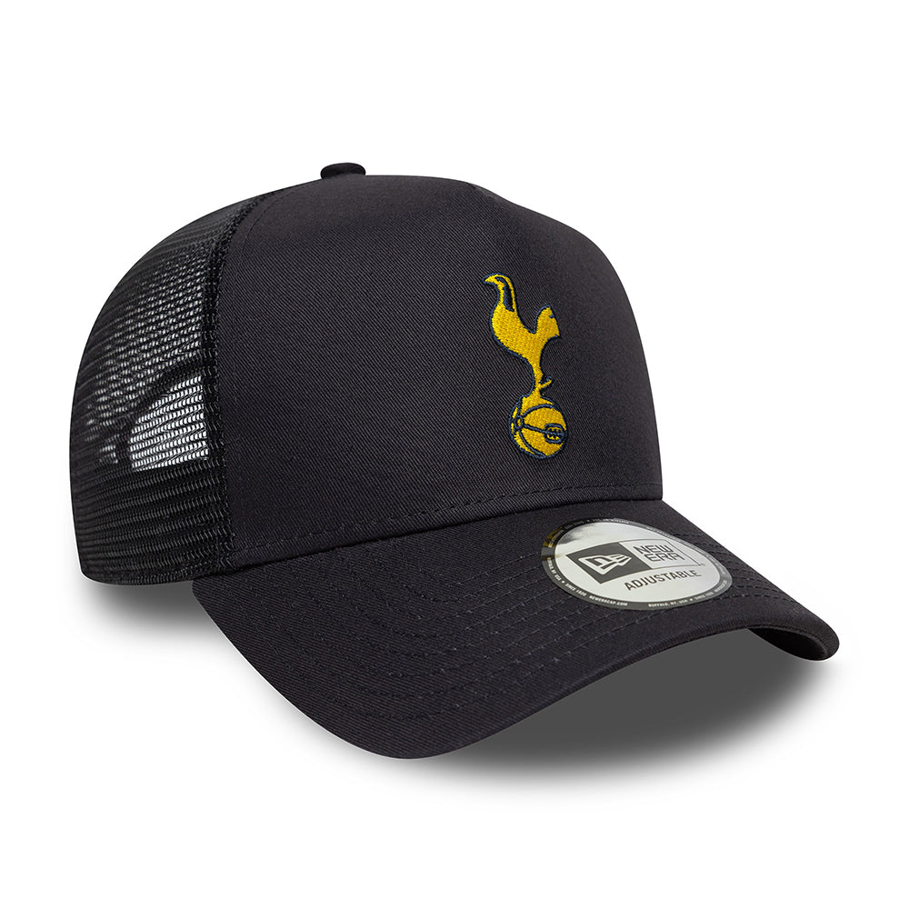 New Era A-Frame Tottenham Hotspur FC Trucker Cap - Seasonal - Marineblau-Gelb