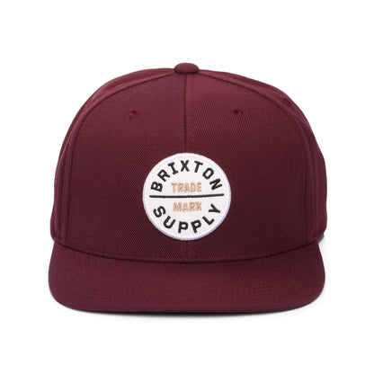 Brixton Oath III Snapback Cap - Portwein