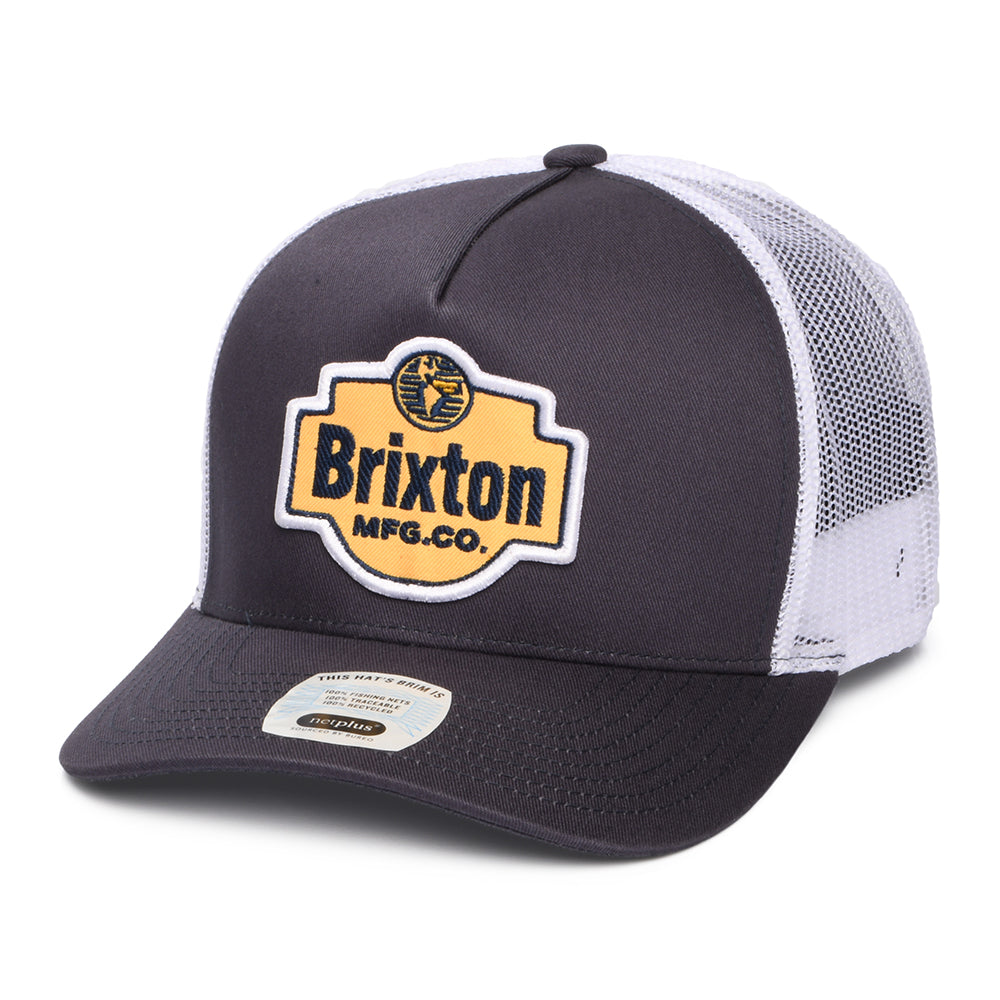Brixton Genuine Quality C NetPlus MP Trucker Cap - Indigo-Weiß