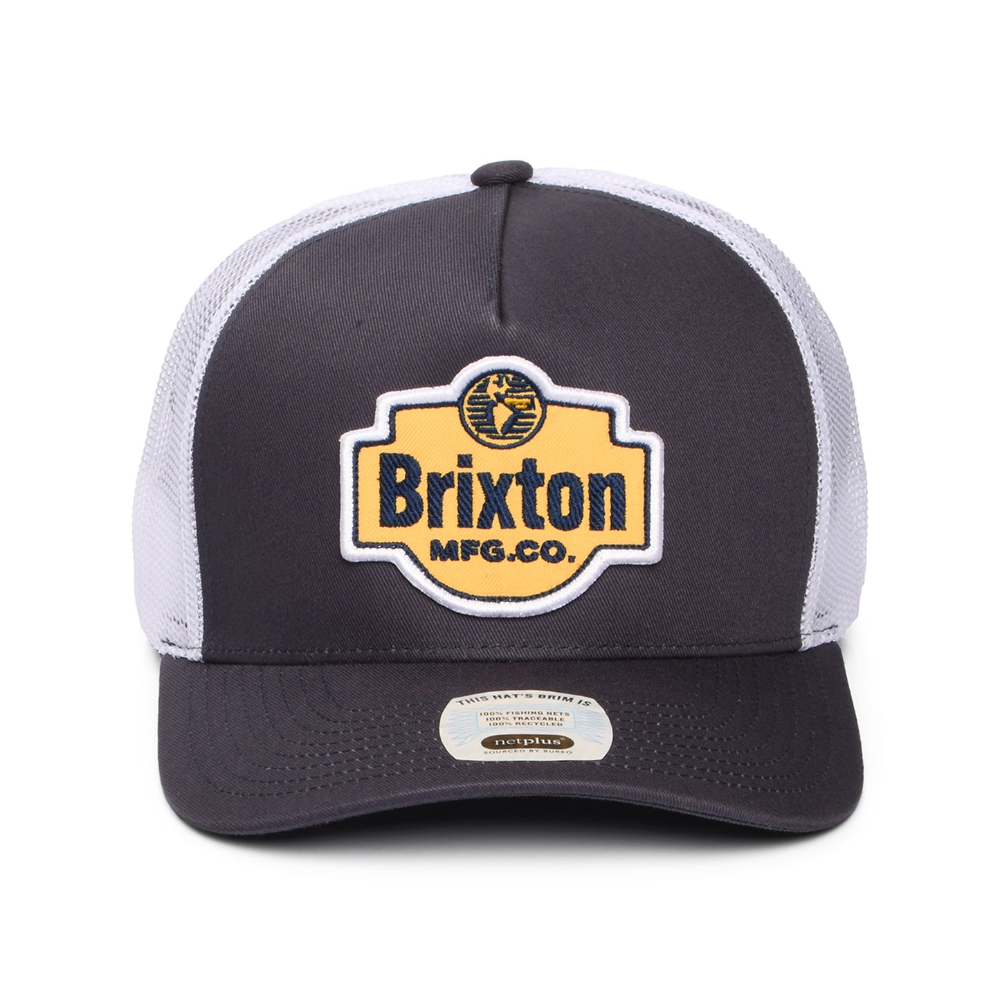 Brixton Genuine Quality C NetPlus MP Trucker Cap - Indigo-Weiß