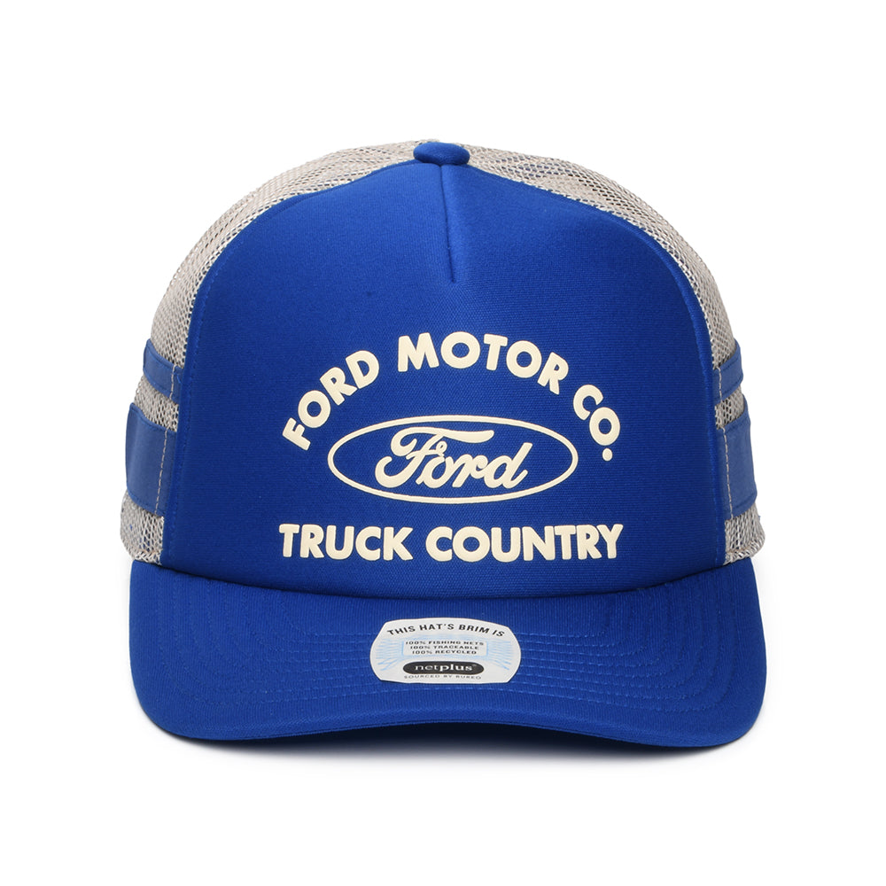 Brixton Ford Built Tough MP Trucker Cap - Blau-Weiß