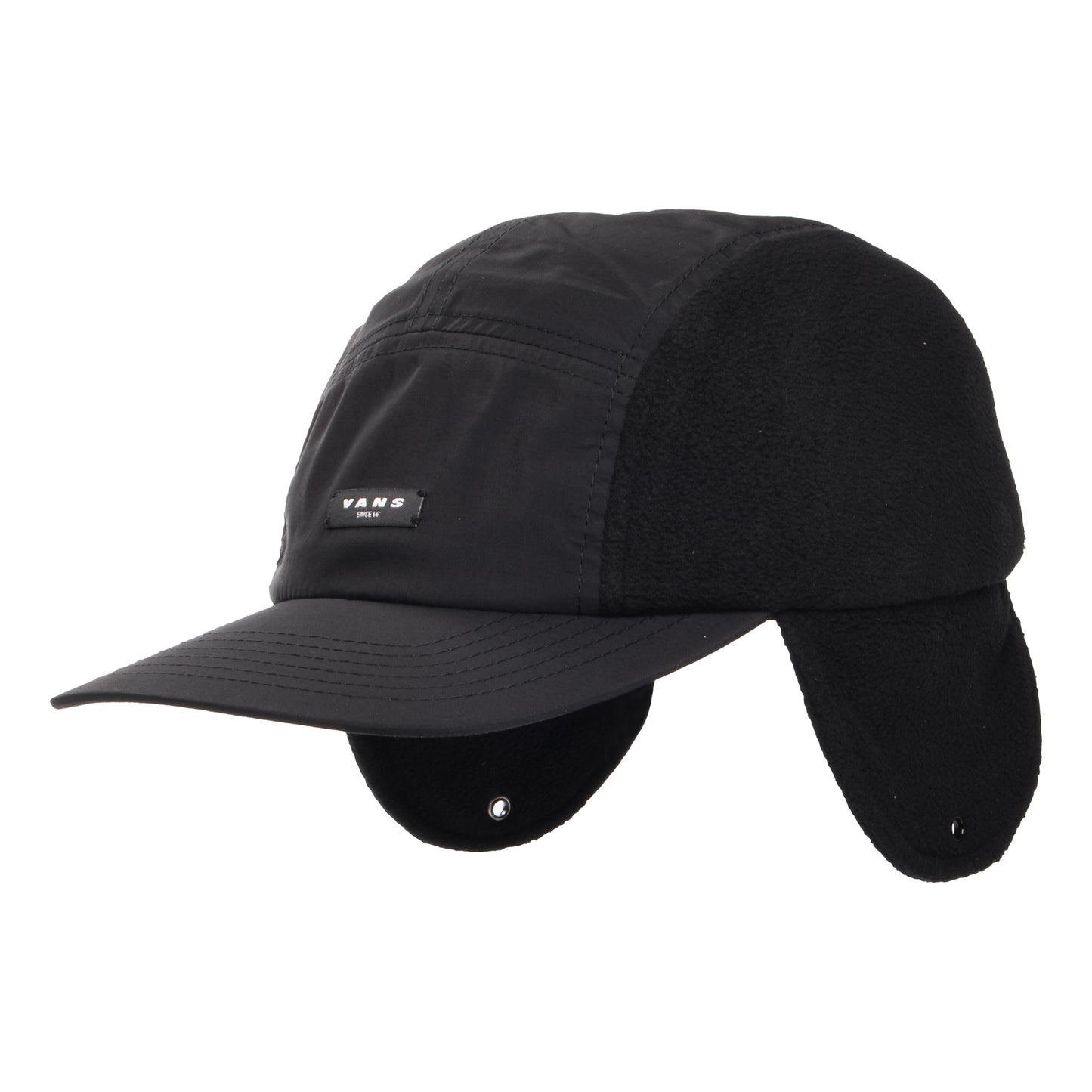 Vans 66 5 Paneelen Cap mit Ohrenklappen - Schwarz