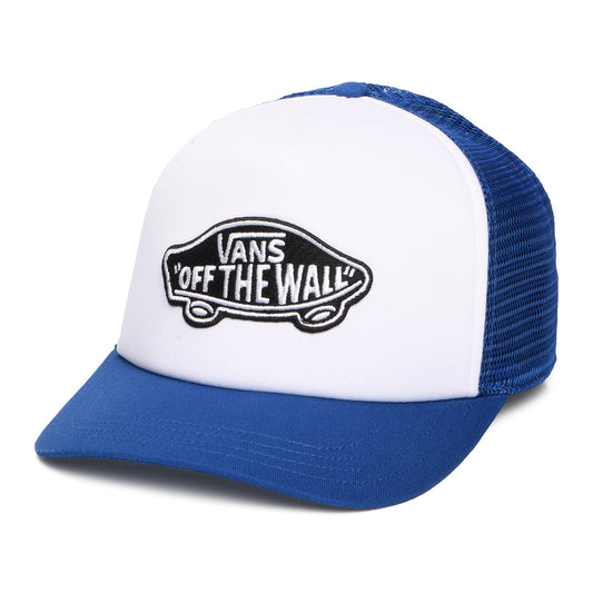 Vans Classic Patch Curved Brim Trucker Cap - Blau-Weiß