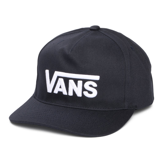 Vans Drop V Log Curved Brim Snapback Cap - Mitternachtblau-Weiß