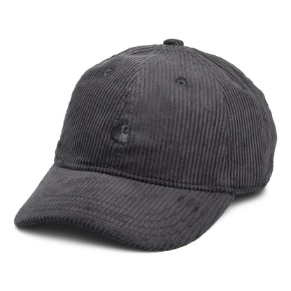 Carhartt WIP Harlem Wide Wale Corduroy Baseball Cap - Graphitgrau