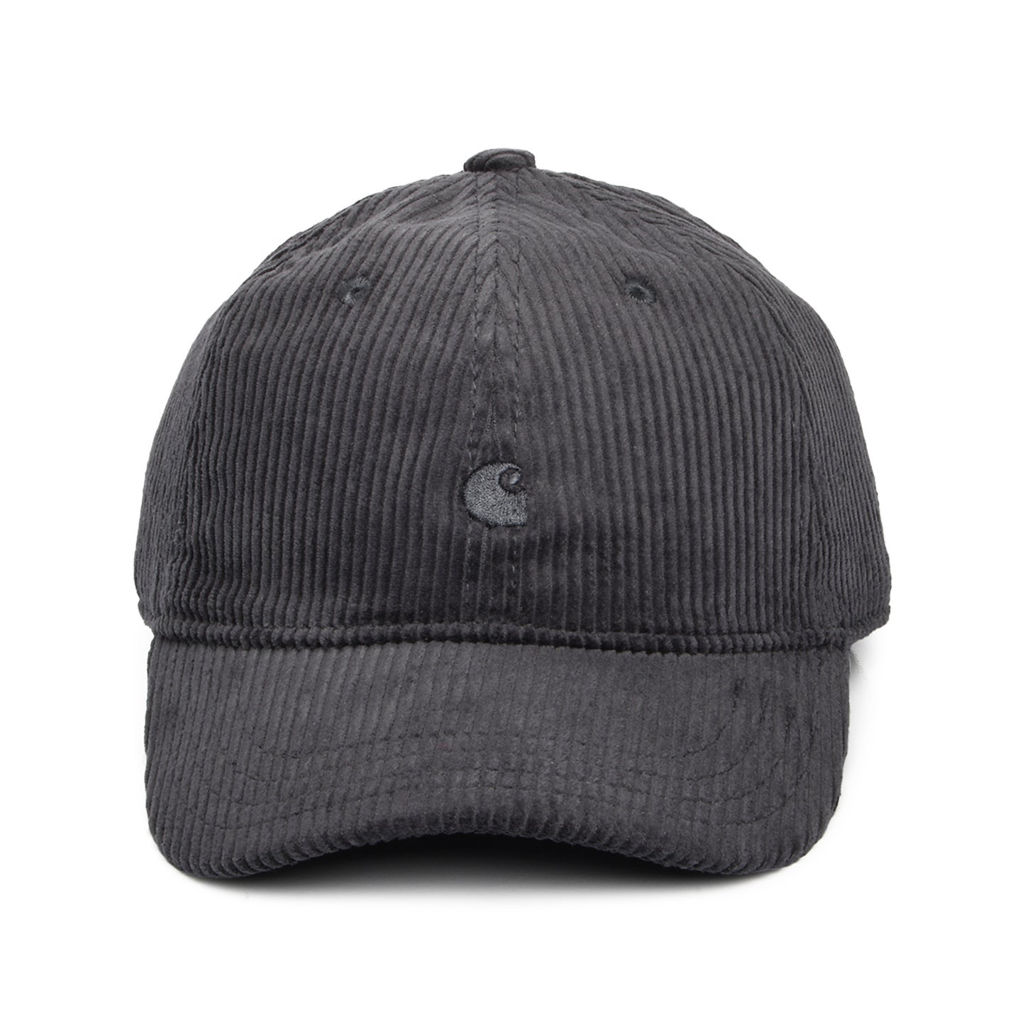 Carhartt WIP Harlem Wide Wale Corduroy Baseball Cap - Graphitgrau