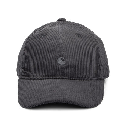 Carhartt WIP Harlem Wide Wale Corduroy Baseball Cap - Graphitgrau