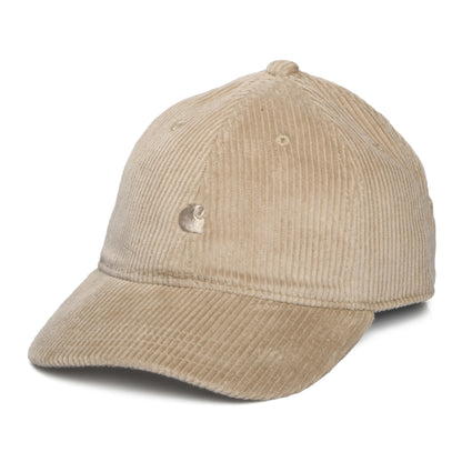 Carhartt WIP Harlem Wide Wale Corduroy Baseball Cap - Steingrau