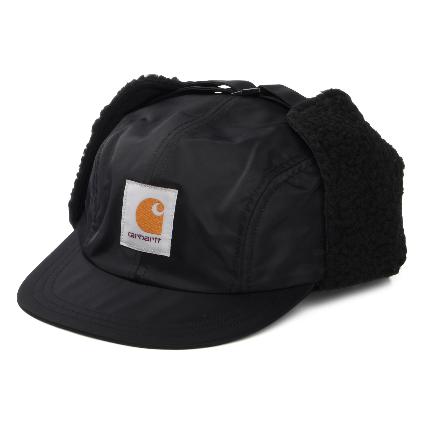 Carhartt WIP Oltera 4 Paneelen Cap mit Ohrenklappen - Schwarz