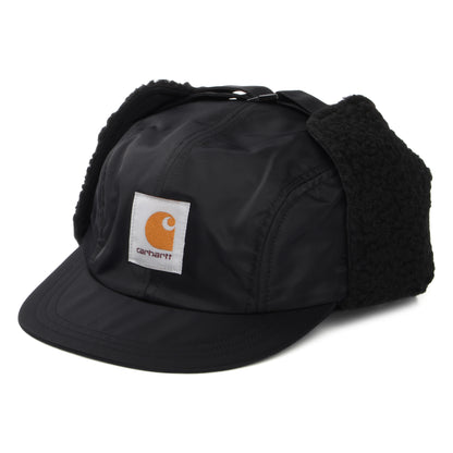 Carhartt WIP Oltera 4 Paneelen Cap mit Ohrenklappen - Schwarz