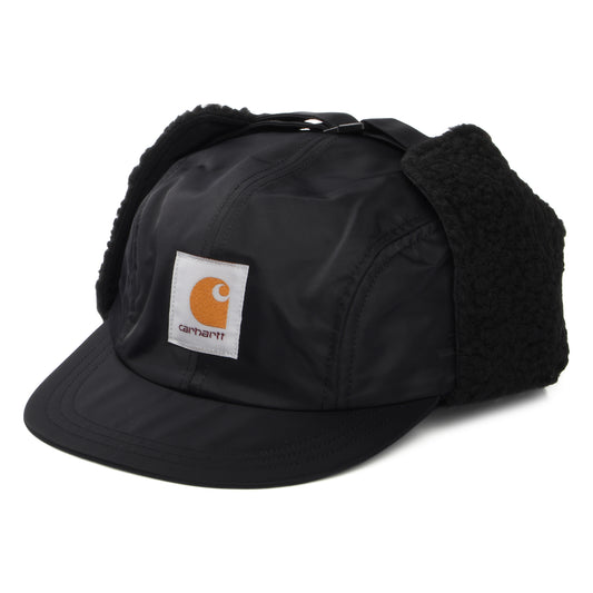 Carhartt WIP Oltera 4 Paneelen Cap mit Ohrenklappen - Schwarz