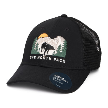 The North Face Embroidered Mudder Recycled Trucker Cap - Schwarz