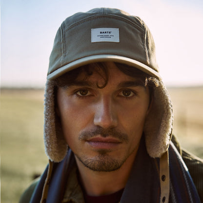 Barts Hafnar 5 Paneelen Cap mit Ohrenklappen - Sand