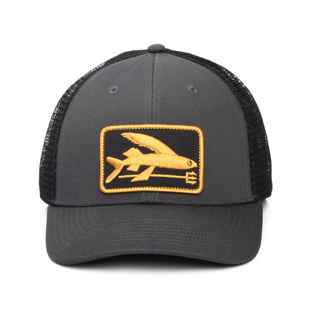 Patagonia Flying Fish LoPro Trucker Cap - Grau-Schwarz