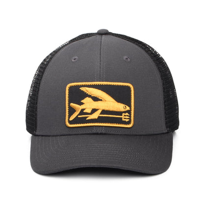 Patagonia Flying Fish LoPro Trucker Cap - Grau-Schwarz